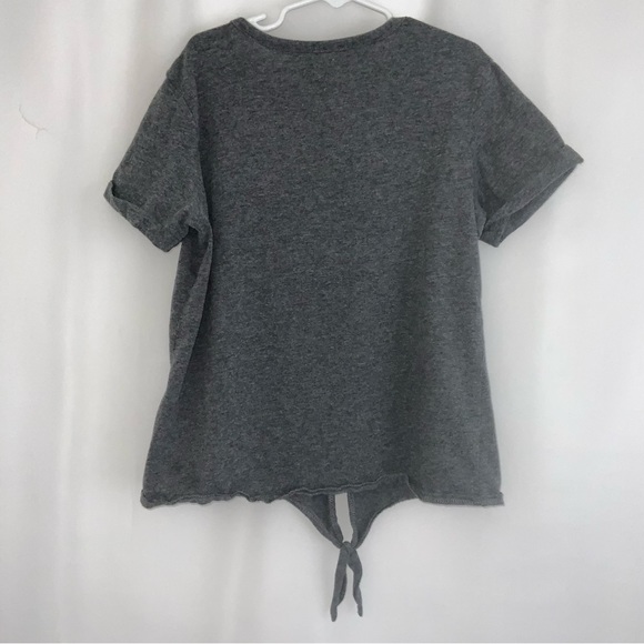 Girl’s Champion Grey Tee with Tie Size M - Picture 2 of 2